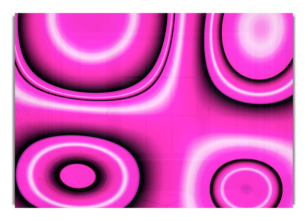 Circles In Squares Pink