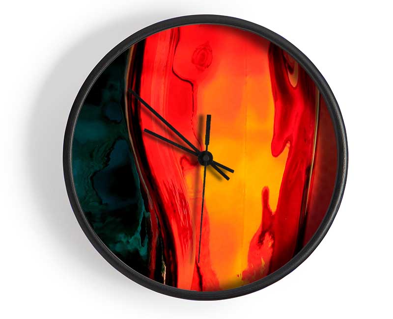 Coloured Bottles Clock - Wallart-Direct UK