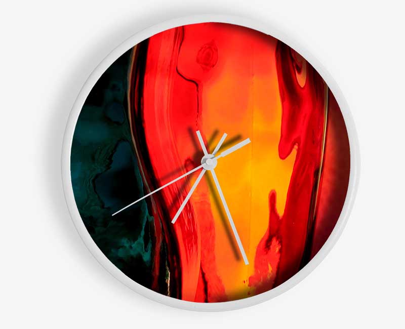 Coloured Bottles Clock - Wallart-Direct UK