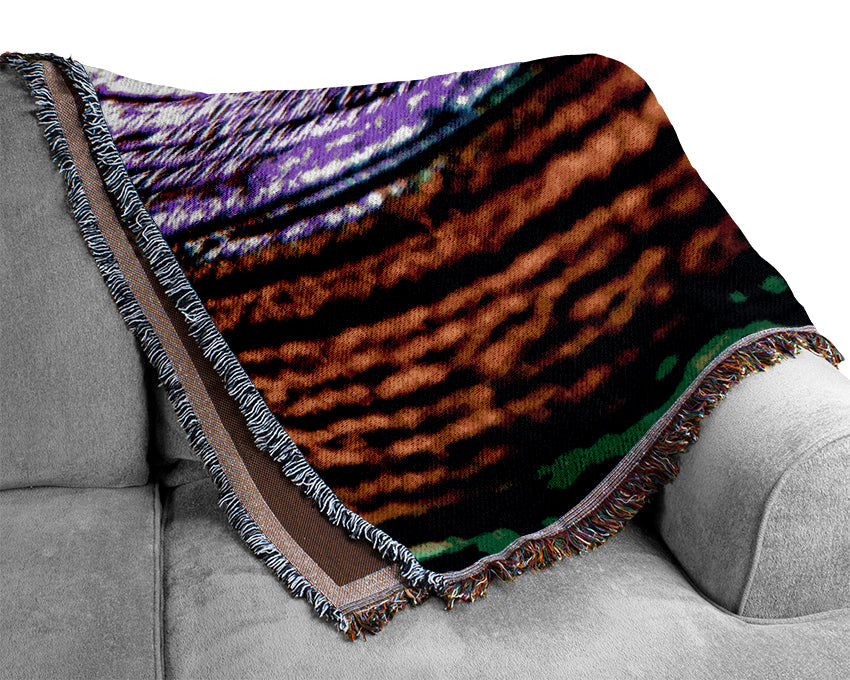 Colourful Bubble Ripples Woven Blanket