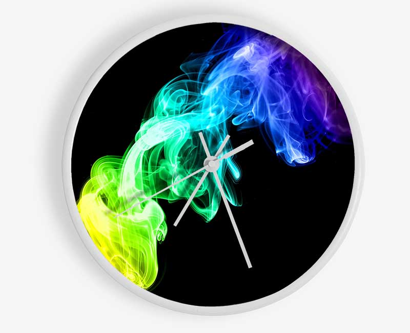 Colorful Smoke 2 Clock - Wallart-Direct UK