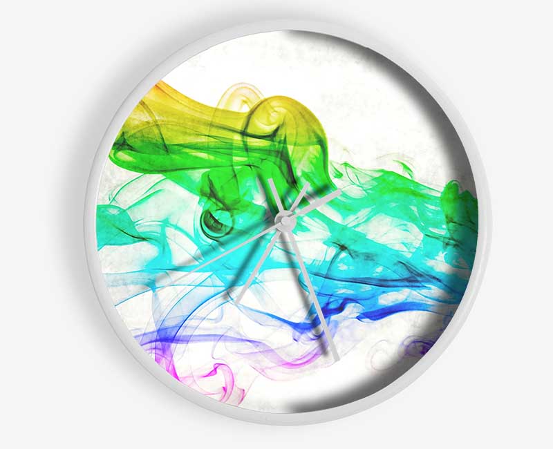 Colorful Smoke 3 Clock - Wallart-Direct UK