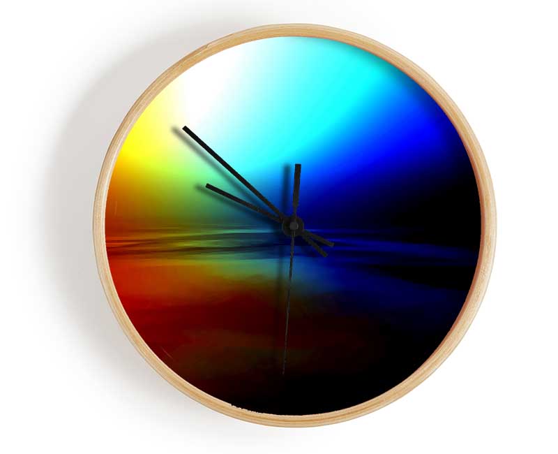 Colours Of The Rainbow Clock - Wallart-Direct UK