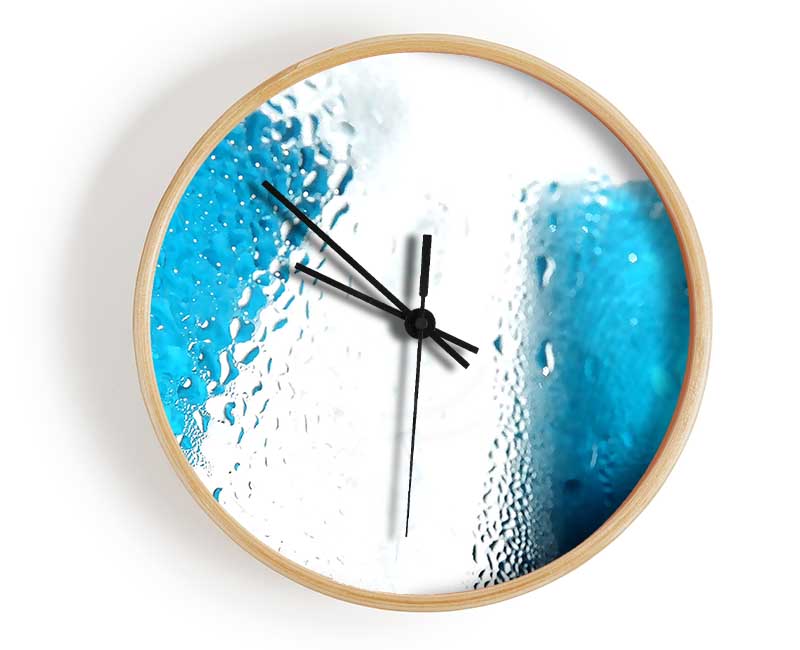 Condensation On Glass Clock - Wallart-Direct UK