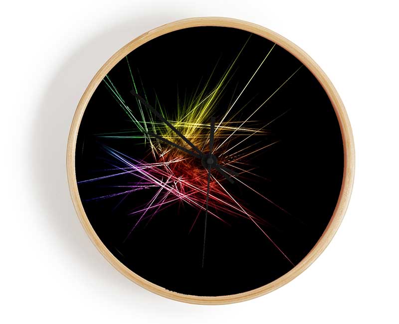 Rainbow Blast Clock - Wallart-Direct UK