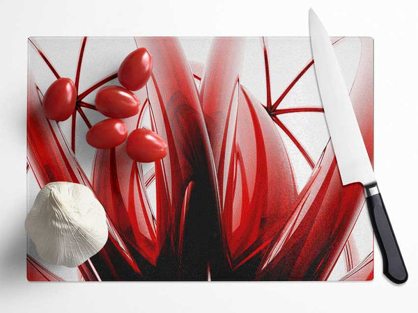 Crimson Glass Glass Chopping Board