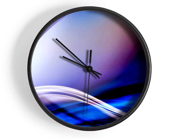 Curves Of Light Clock - Wallart-Direct UK