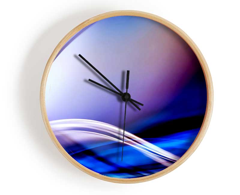 Curves Of Light Clock - Wallart-Direct UK