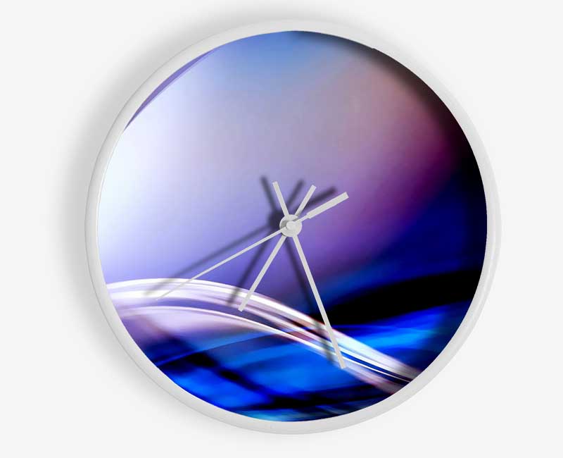 Curves Of Light Clock - Wallart-Direct UK