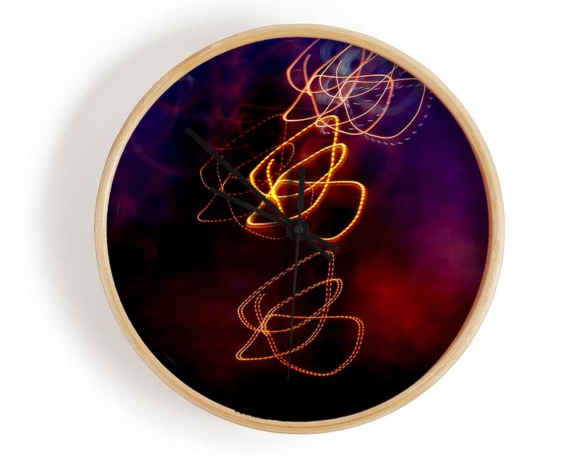 Fire Flies Clock - Wallart-Direct UK