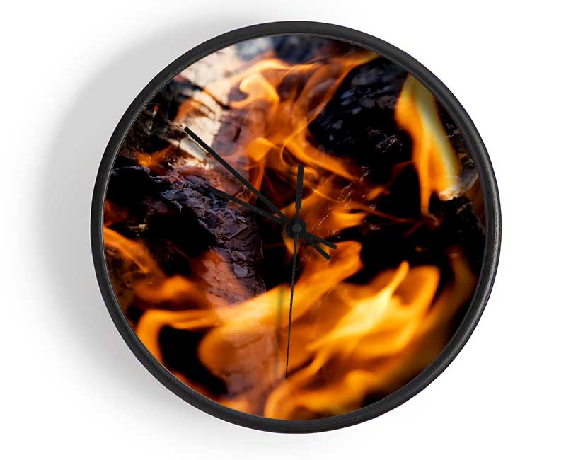 Flames Clock - Wallart-Direct UK