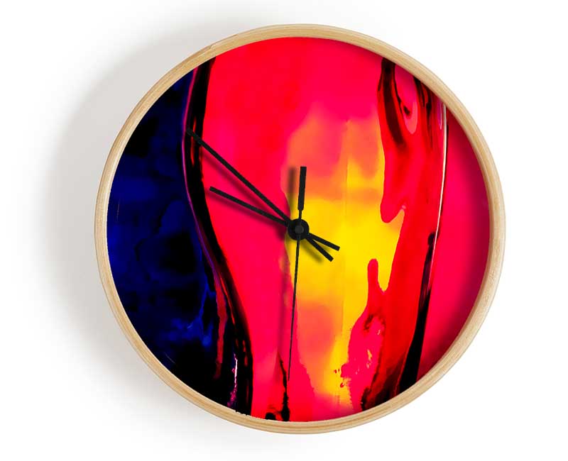 Glass Rainbow Clock - Wallart-Direct UK