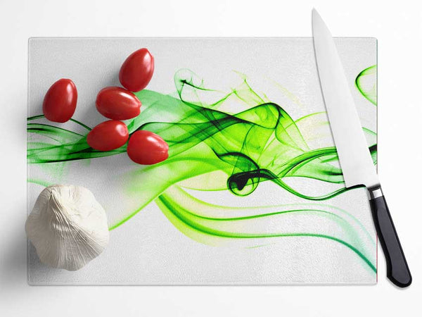 Green Smoke Glass Chopping Board