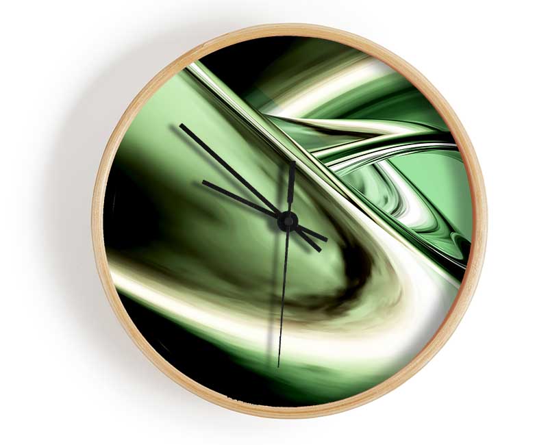 Green Time Tunnel Clock - Wallart-Direct UK