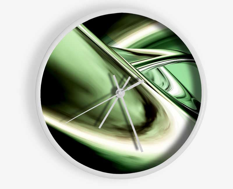 Green Time Tunnel Clock - Wallart-Direct UK