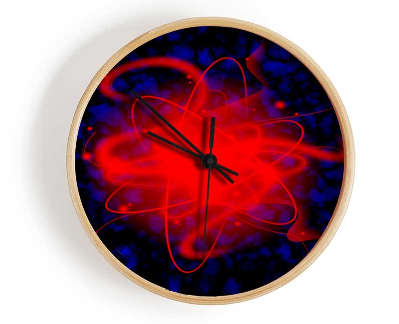 Heart Of The Matter Red Clock - Wallart-Direct UK