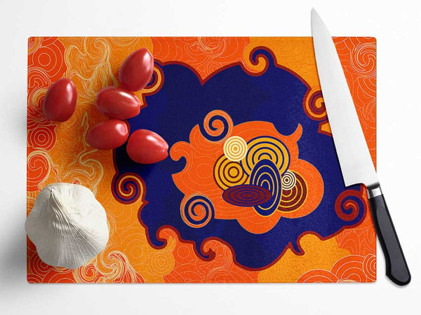 Hindu Ocean Glass Chopping Board