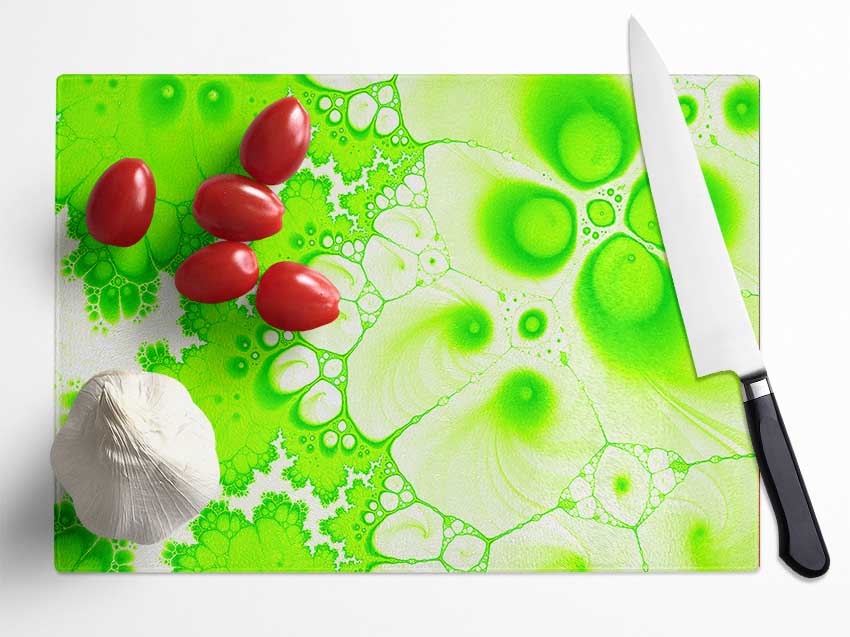 Hydrolysis Dream Lime Green Glass Chopping Board