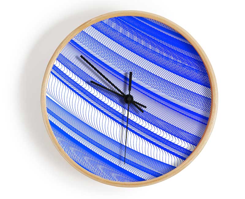 Ice Waves Clock - Wallart-Direct UK