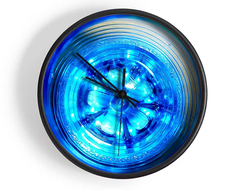 Intense Blue Clock - Wallart-Direct UK