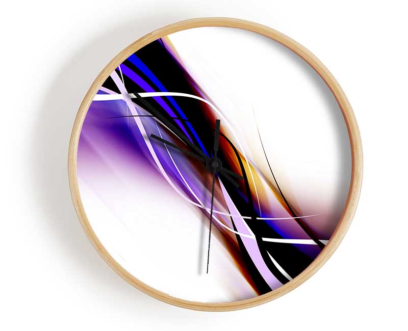 Intertwined Colours Clock - Wallart-Direct UK