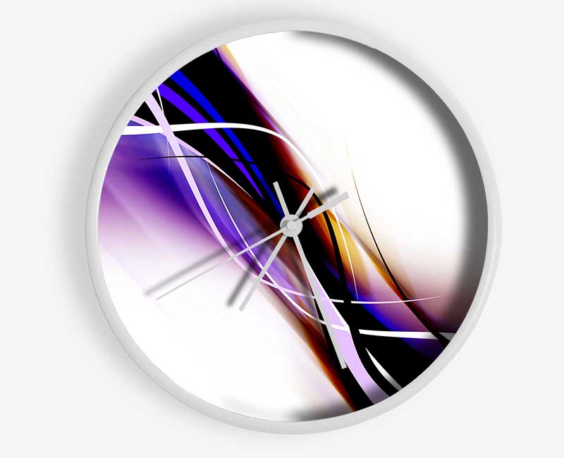 Intertwined Colours Clock - Wallart-Direct UK