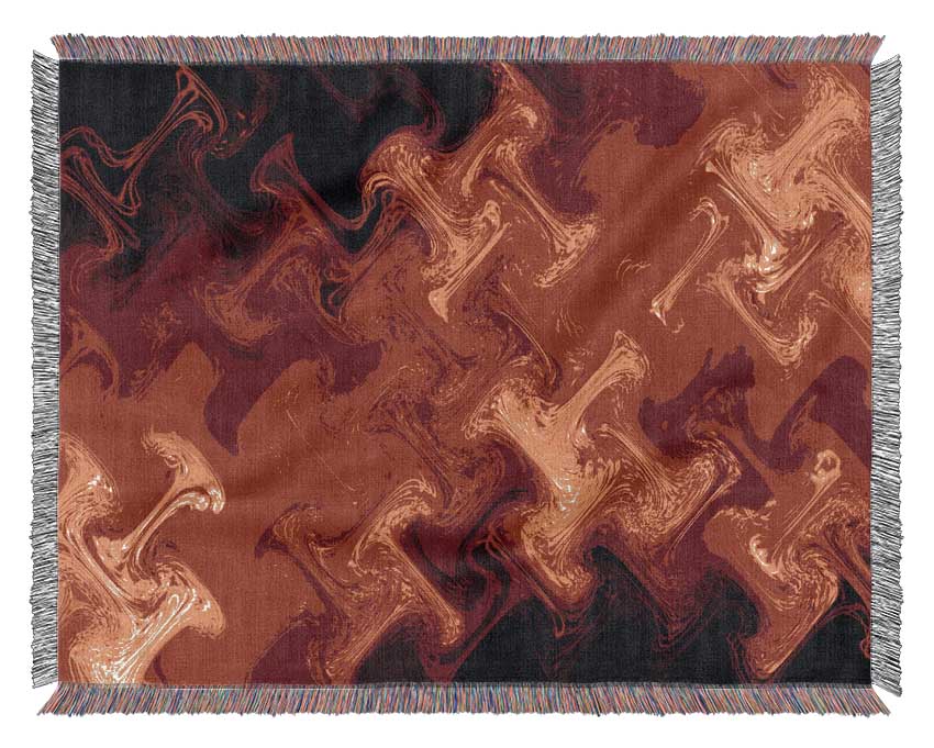 Lava Patterns Woven Blanket