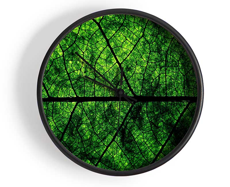 Leaf Veins Clock - Wallart-Direct UK