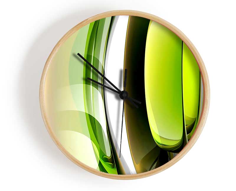 Lime Dream Clock - Wallart-Direct UK