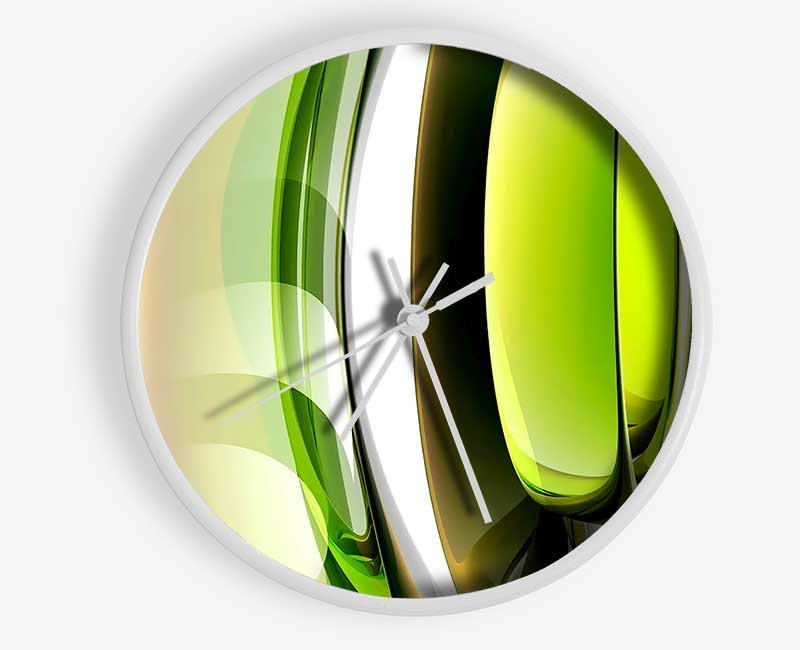 Lime Dream Clock - Wallart-Direct UK