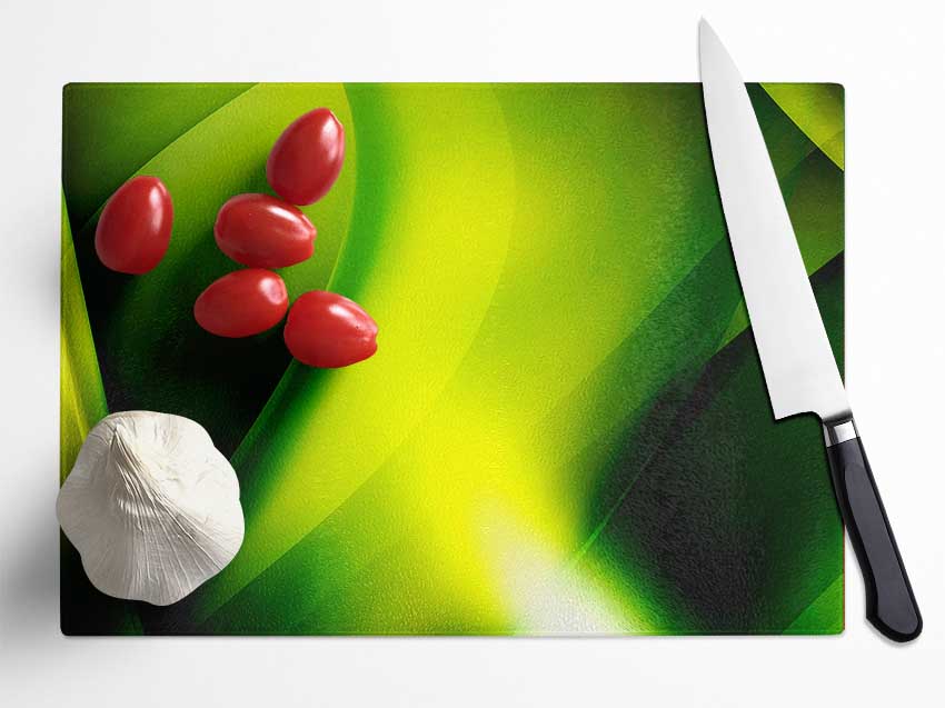 Lime Light Glass Chopping Board