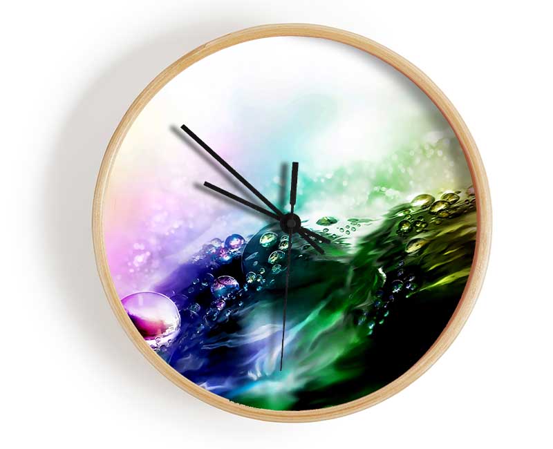 Liquid Diamonds Clock - Wallart-Direct UK