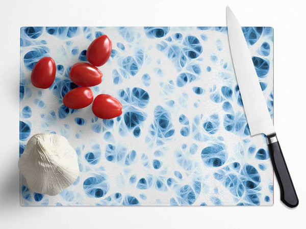 Magic Blue World Glass Chopping Board