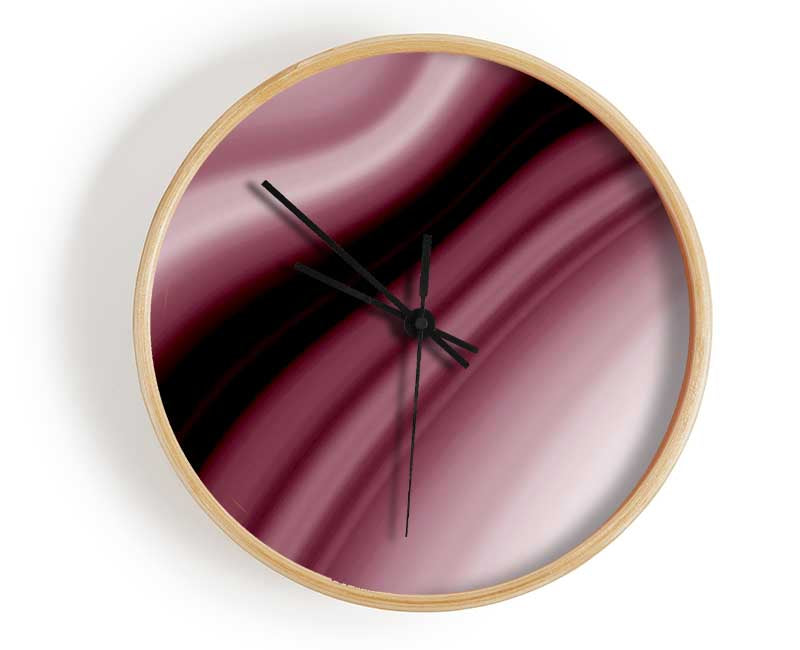 Mauve River Clock - Wallart-Direct UK