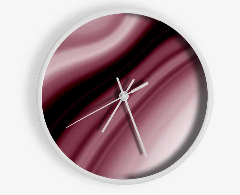 Mauve River Clock - Wallart-Direct UK