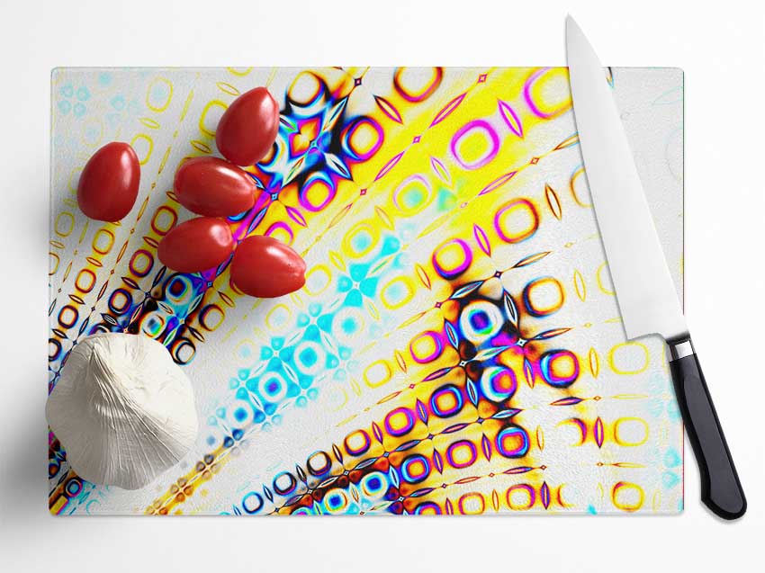 Movement Of Colour Glass Chopping Board