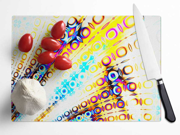 Movement Of Colour Glass Chopping Board