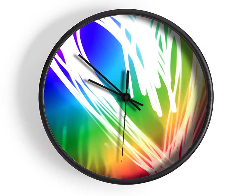 Neon Heart Clock - Wallart-Direct UK