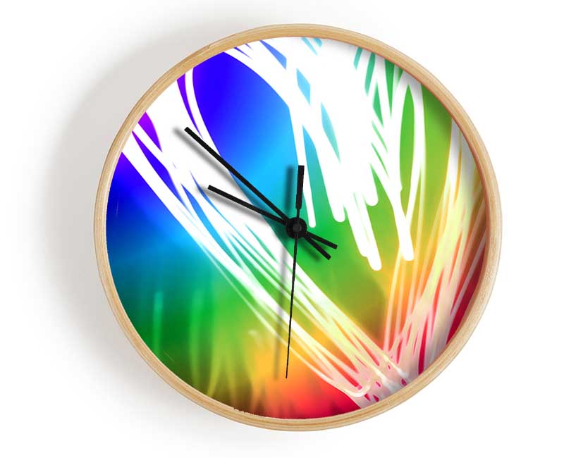 Neon Heart Clock - Wallart-Direct UK