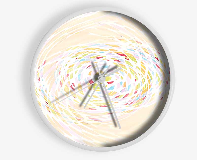 Pastel Swirl Clock - Wallart-Direct UK