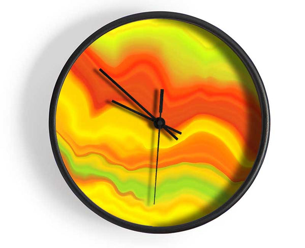 Paint Waves Clock - Wallart-Direct UK