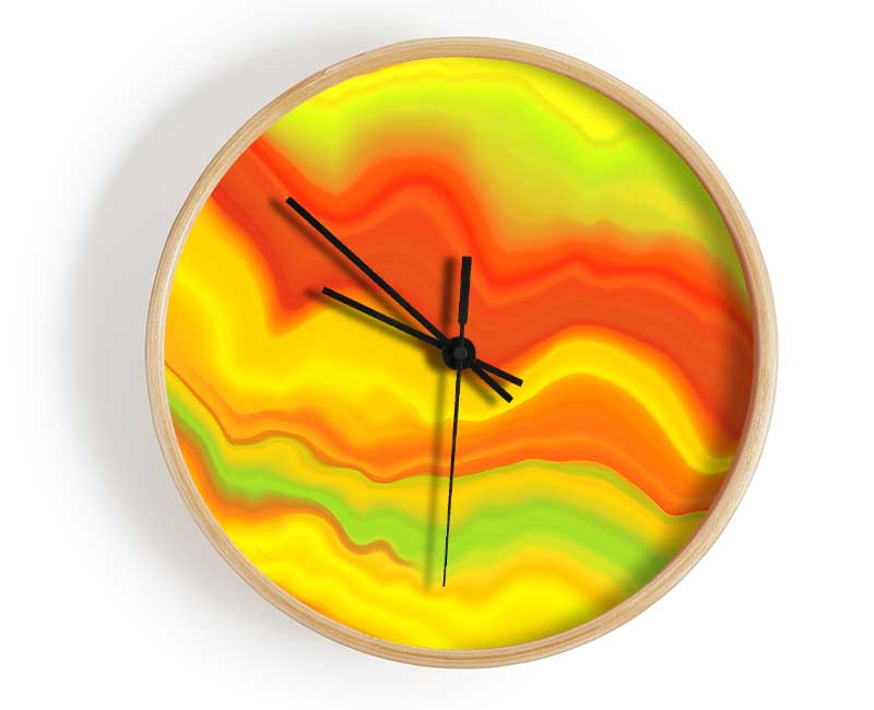 Paint Waves Clock - Wallart-Direct UK