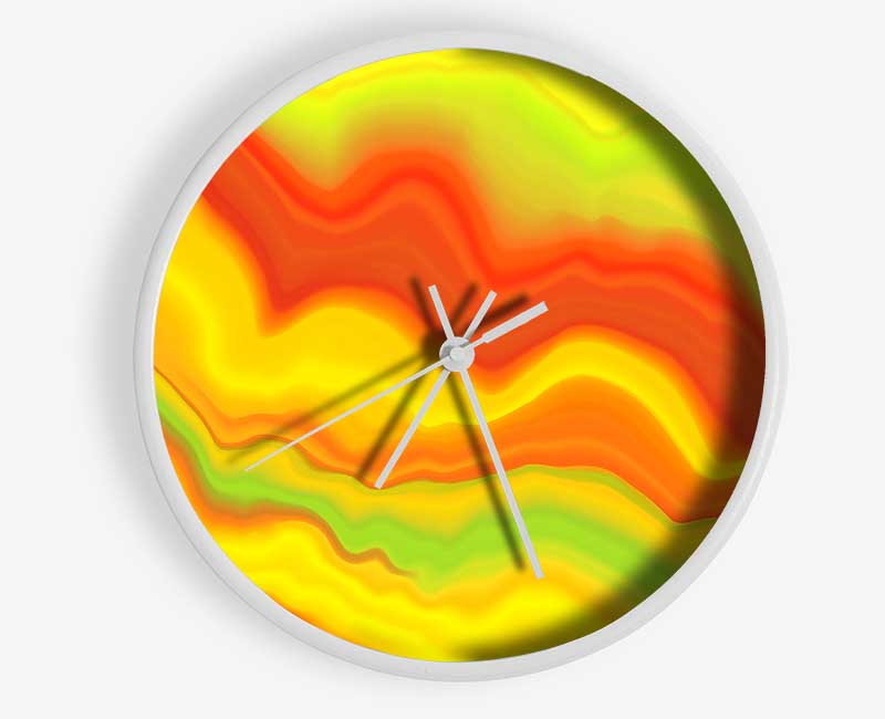 Paint Waves Clock - Wallart-Direct UK