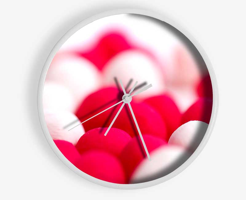 Pink And White Sweet Clock - Wallart-Direct UK