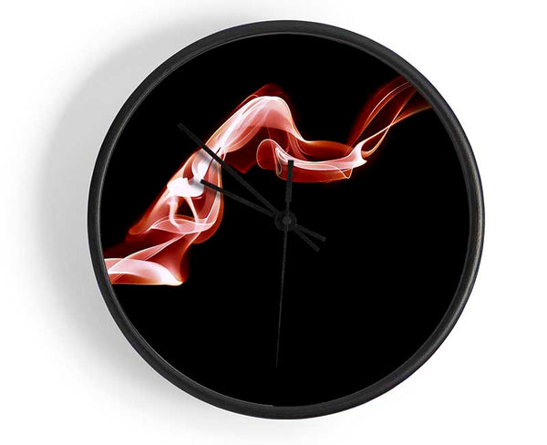 Pink Silk Twist Clock - Wallart-Direct UK