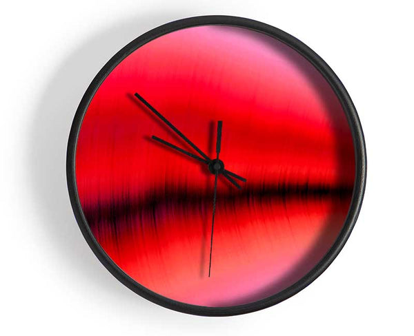 Pink Sound Wave Clock - Wallart-Direct UK