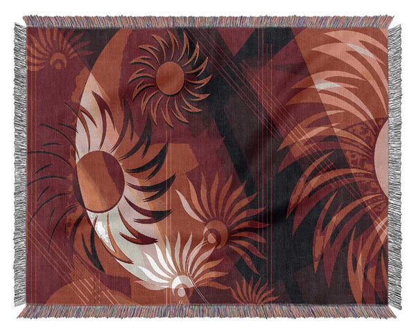 Planet Of The Suns Woven Blanket