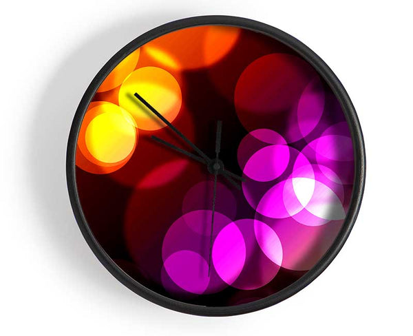 Psychedelic Spotlights Clock - Wallart-Direct UK