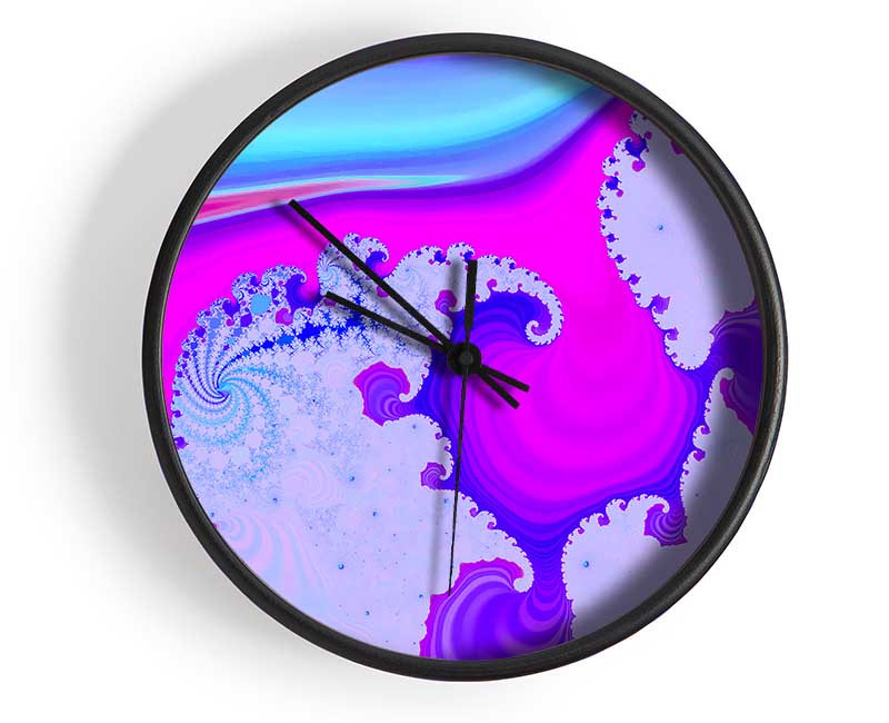 Psychedelic Wave Clock - Wallart-Direct UK