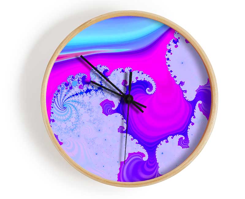 Psychedelic Wave Clock - Wallart-Direct UK